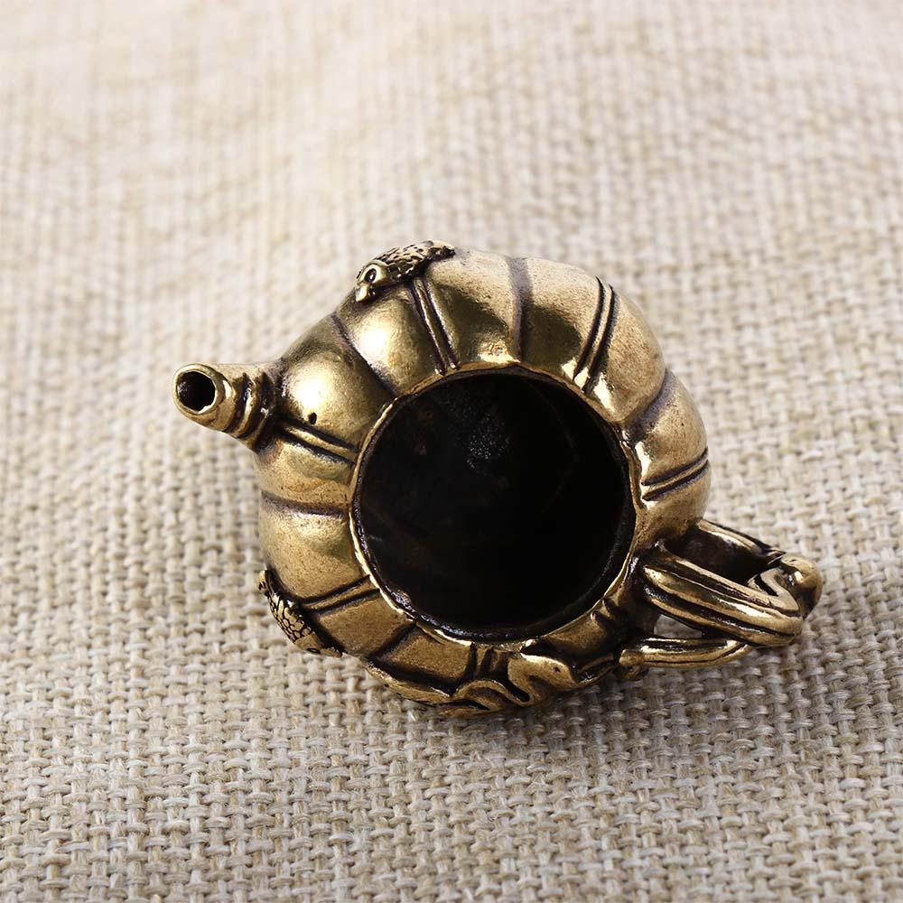 Antique Pumpkin Teapot Pure Copper Copper Teapot Tea Pet Desktop