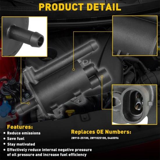 Vapor Canister Purge Valve For 2006-2014 HYUNDAI SE SONATA GL GLS SEDAN 4-DOOR