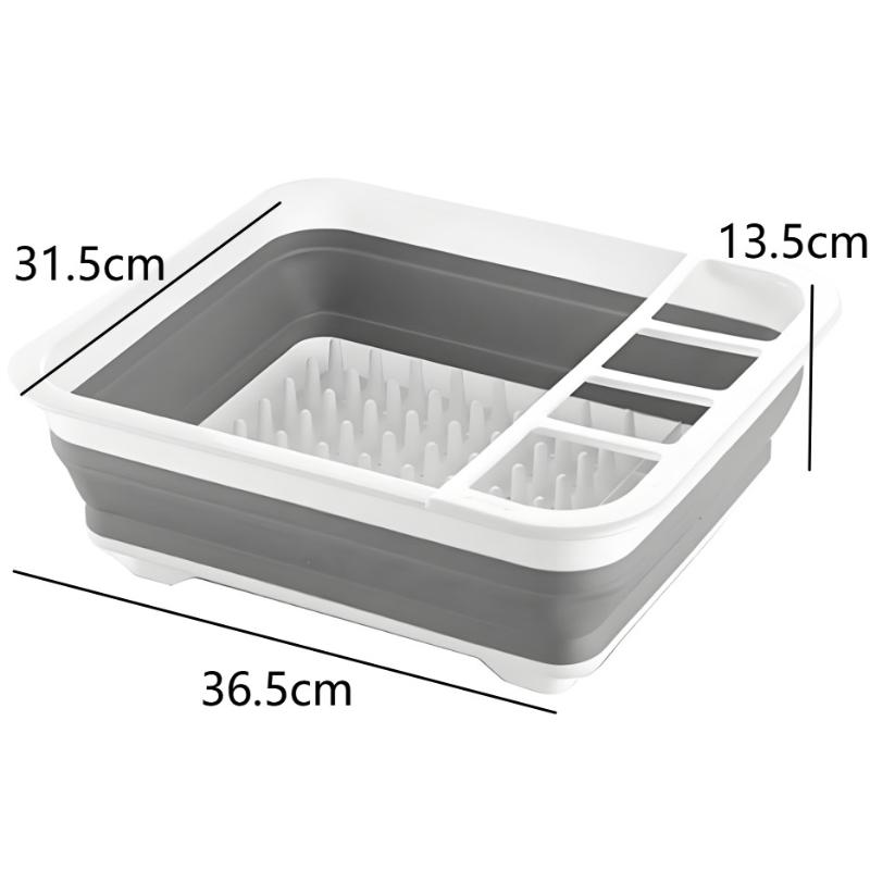 Foldable Dish Rack Space Saving Countertop Organizer Foldable Cutlery Rack Portable Kitchen Storage Drying Solution