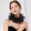 Vintage Detachable Collar Multilayered Mesh Collar for  Colonial Outfit Lace Jabot Collar Cosplay Costume Neckwear