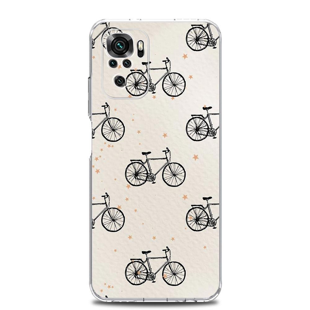 Phone Case For Xiaomi Redmi Note 15 14 13 12 4G 10 11 Pro Plus 5G 14C 13C 12C 10C 7 Clear Cover Mountain Bike Cycling Art