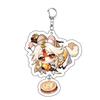 Game Keychains Acrylic Figure School Bag Keychian Holder Key Ring For Children Girl Men Accessories