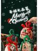 2025 Creative Velvet Apple Gift Bag with Drawstring for Christmas Eve