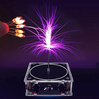 Musik Tesla-Spule Bluetooth/AUX Dual-Modus Spieluhr Künstlicher Blitz Berührbarer Audioeingang Bluetooth Wissenschaftsexperimente