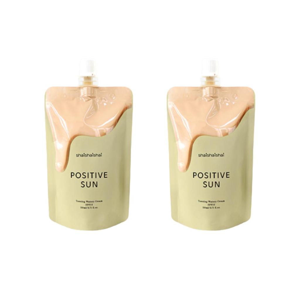 shaishaishai Positive Sun Tanning Watery Cream SPF22 Tube Type: 150ml, Pouch Type: 110ml (7 Options)