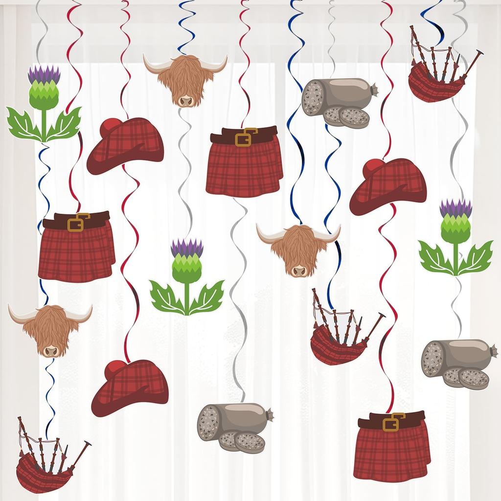 n Musical Party Supplies Decorations 18Pcs The Famous Musical Birthday Foil Ceiling Hanging Swirls Streams for Kids Adult Broadway Musical Lover