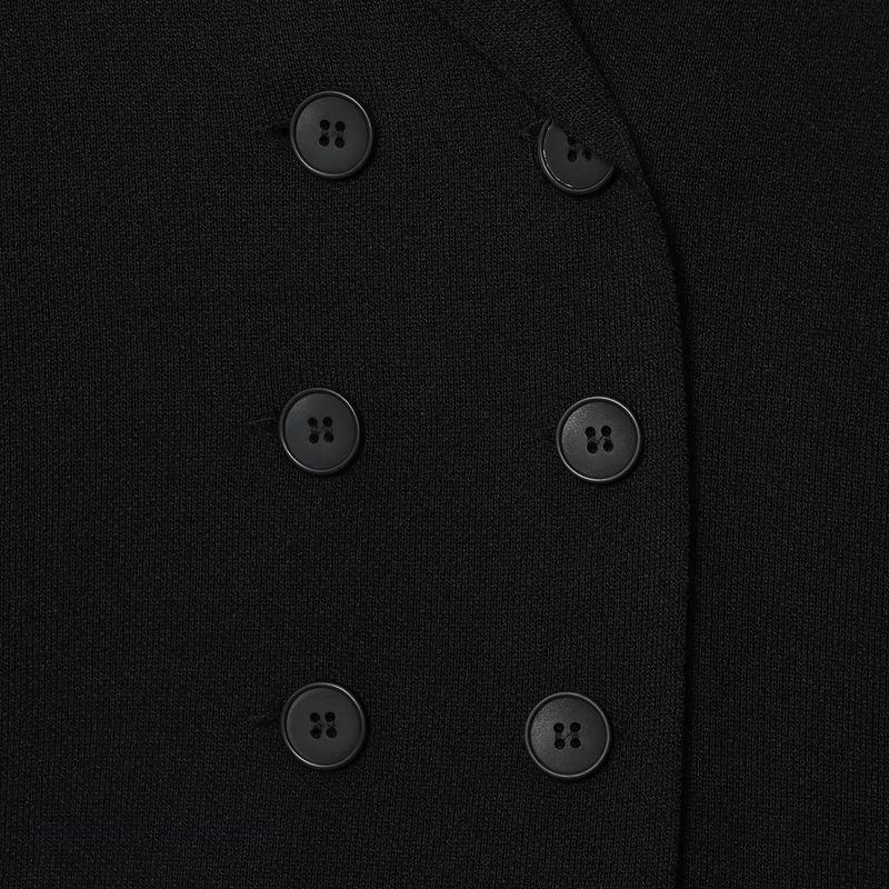 Kaslead New Arrival Women's Clothing Fashion Style Fashionable Knitted Double Breasted Jacket with Skirt 4192148 4192149