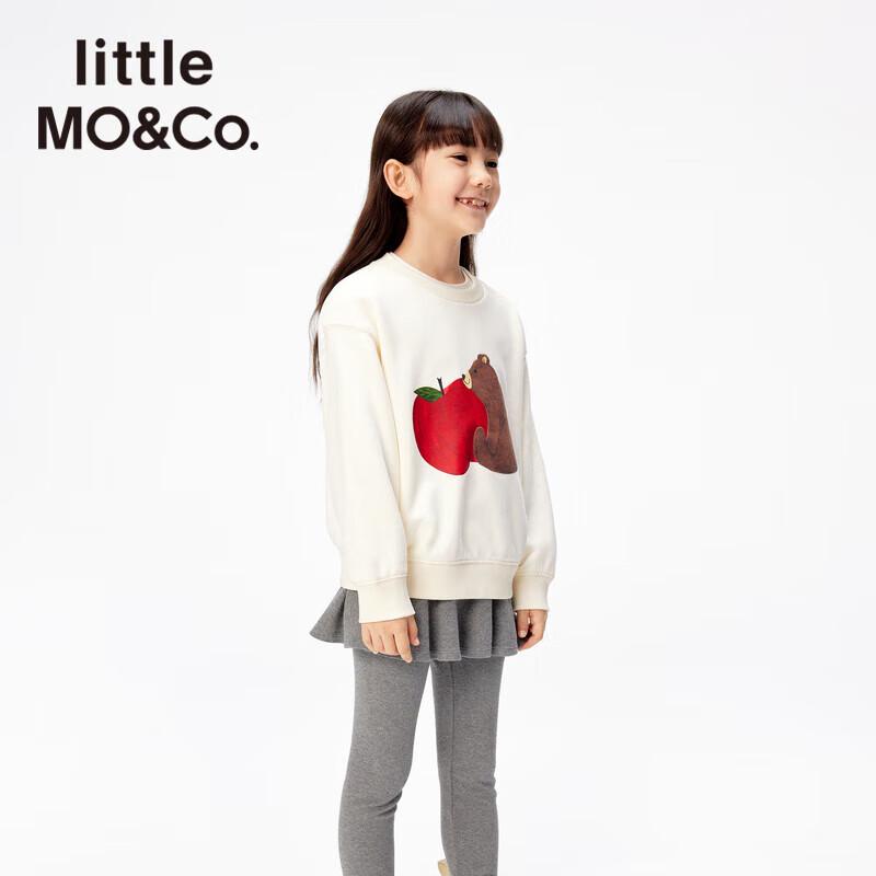 little MO&Co. Kids  2025 Spring Unisex Animal Print Sweatshirt 150