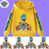 PAW Patrol 1-12 Children's Hooded Sweatshirt Digital Print Boys' Sportswear Spring/Summer Long-Sleeved Pullover Girls'Casual Top