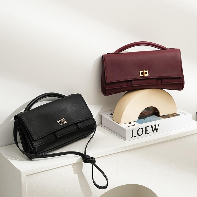Clutch for women, premium commuter handbag, wholesale first-grain cowhide women's bag, design niche women's crossbody bag