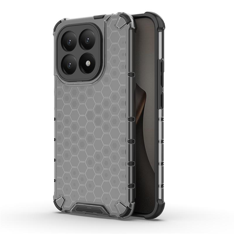 Transparent Phone Case For Xiaomi 15T Anti-knock Honeycomb Armor Back Case For Xiaomi 15T Pro Cover For Xiaomi 15T Case 6.83inch