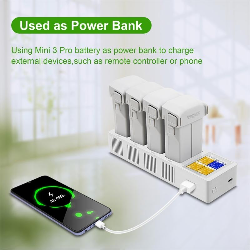 Portable Rapid Multi-Parallel Charger Charging Hub for 3 Rone Light Weight Battery Charger Box USB Port