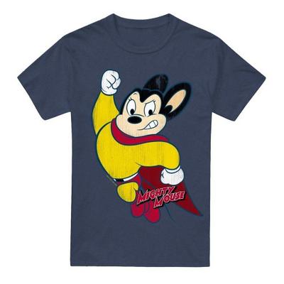 Mighty Mouse Unisex Adult Classic Hero T-Shirt