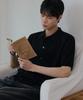 NODU Cool Summer Washable Collared Crop Half Cardigan [Black]