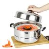 Stainless Steel Soup Steam Pot 26-34cm Stockpot Cookware Steamer Cooker  Induction Cooker Gas
