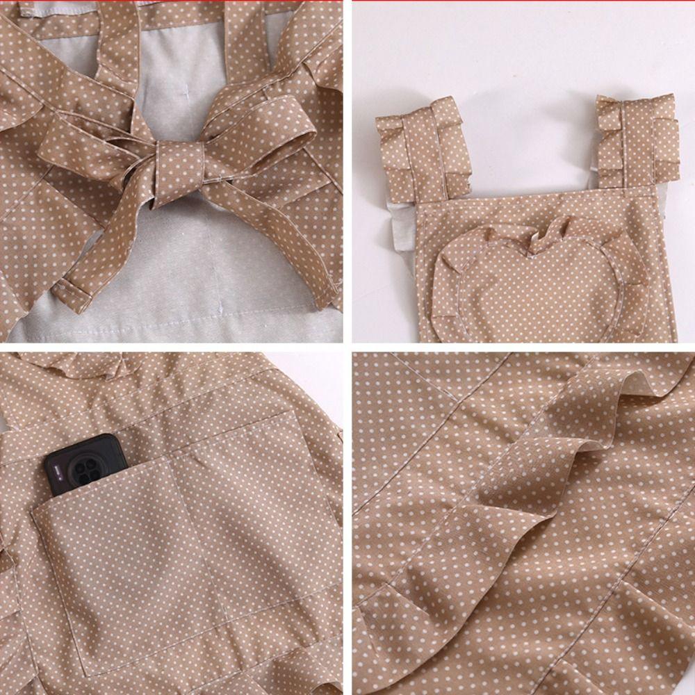 Cute Canvas Women Lace Apron Oil-proof Princess Dress Style Chef Aprons Stain-Resistant Cooking Apron Summer Wear