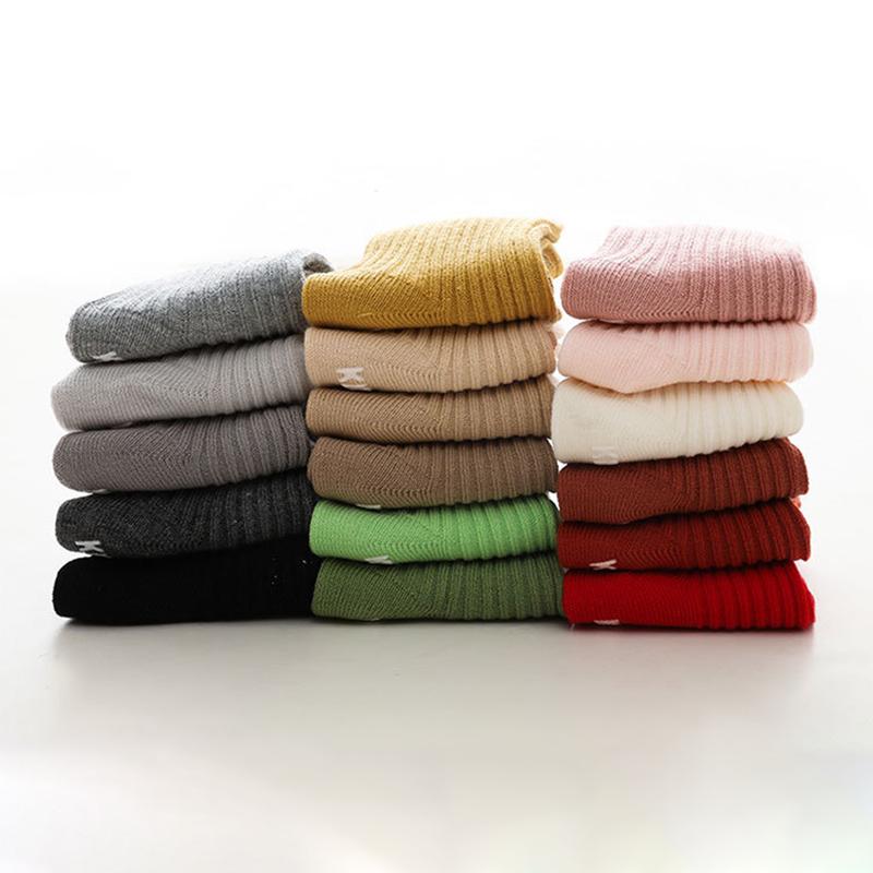 Bonbonfarbe Neue Kinder Baumwollsocke Für Jungen Kleinkinder Mädchen Knöchelsocken Gestreift Rutschfest Säugling Baby Bodensocke Weich