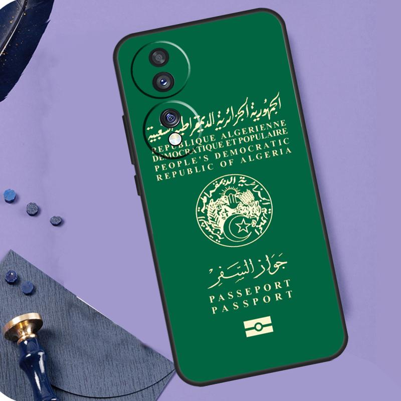 Algerian Passport Case For Honor Magic 6 Pro Magic 5 Lite 50 70 90 Lite X6 X7 X8 X9 X6a X7a X8a X9a X8b X9b