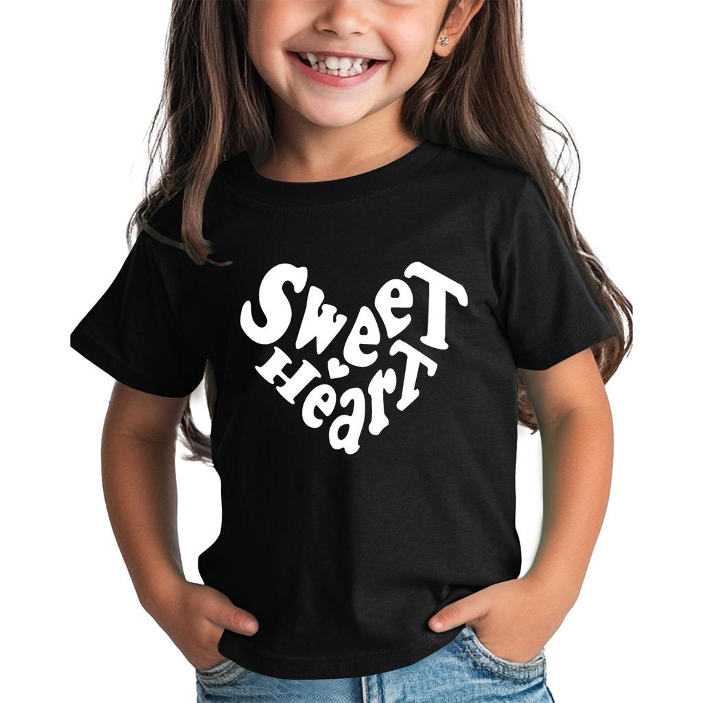 Koszulka dla chłopca i dziewczynki na Walentynki Słodkie koszulki z serduszkami dla dzieci Koszulki walentynkowe dla dzieci