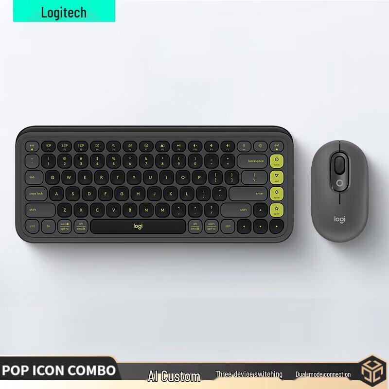 

Logitech POP ICON COMBO Wireless Keyboard and Mouse Set