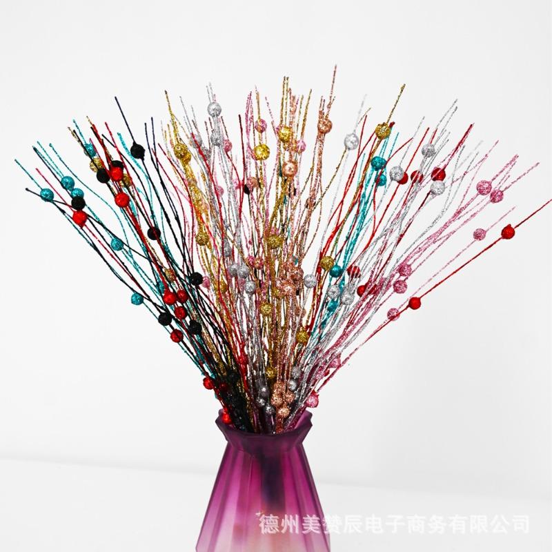 Decorative Christmas ten-pronged gold dust ball party decorative cuttings simulated gold dust sequined berries