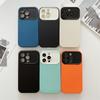 Luxury Fashion Large Window Skin Feeling Silicone 2-in-1 Phone Case For iPhone 14 13 12 11 Pro Max X XS XR XS Max Shockproof Cover