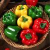 4 stuks Simulatie Paprika Schuim Nep Groenten Fruit Huis Decoratie Ornamenten Kunstmatige Rode Groene Gele Paprika's Model Speelgoed