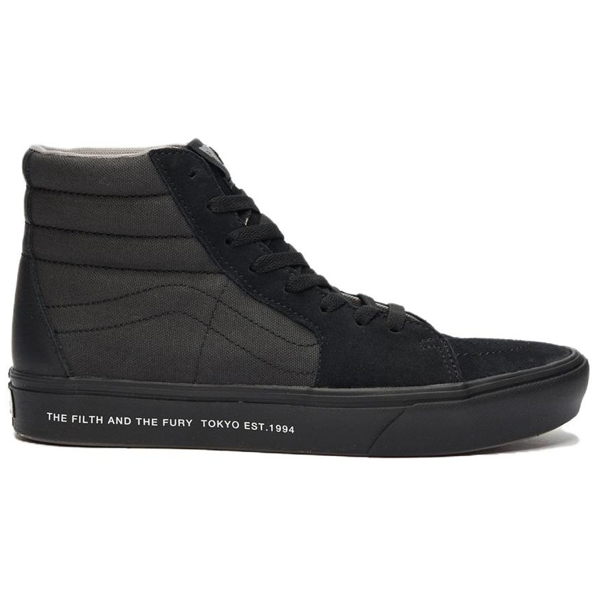 Vans Neighborhood X Sk8 Plátěné vysoké skate boty Unisex Tenisky Černé VN0A3WMB6E6