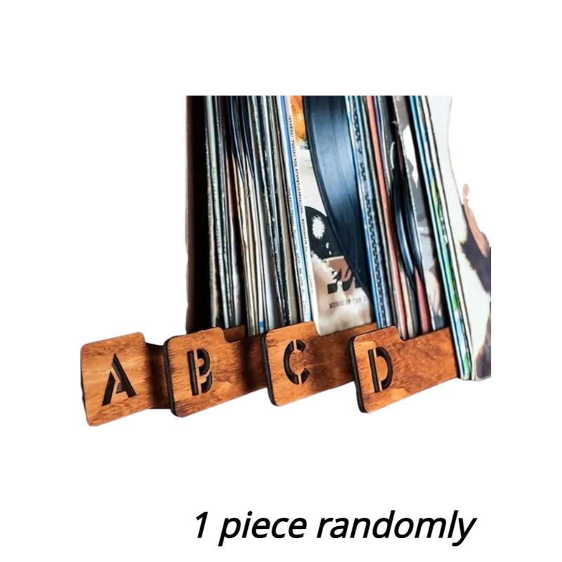 

Vinyl Record Dividers, Wooden Record Dividers, Alphabetical Vinyl Record Storage Dividers A-Z, Record Separator, Book Dividers