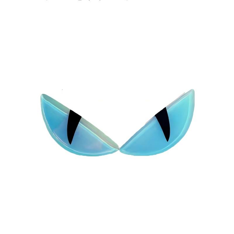 3D Luminous Vinyl Motorcycle Reflective Sticker Cute Eyes Scooter Windshield Decal Accessories For BMW Honda Yamaha Suzuki Vesp