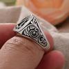 Original Design Freemason Logo Retro Thai Silver Unisex Rings Promotion Jewelry For Women Men Cheap Gifts