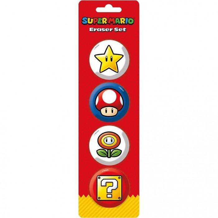 Super Mario Essential Eraser (Pack of 4)