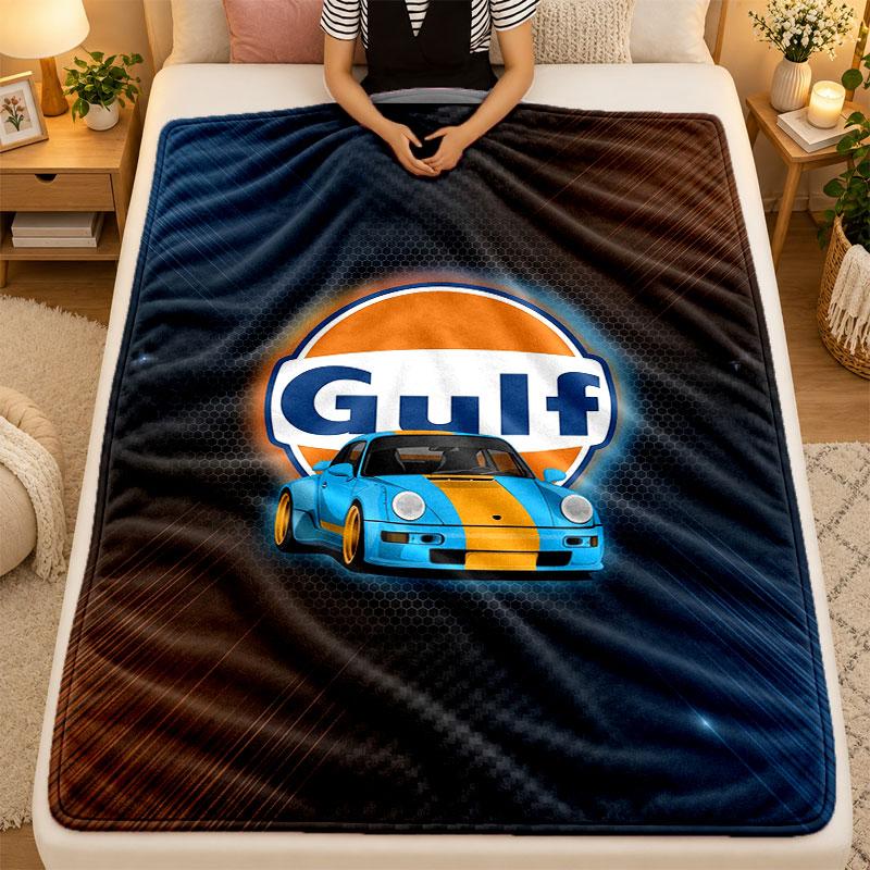 Flanell-Decke Gulf Warm Weiche Überwurfdecke für den Innenbereich Sofa Bett Wohnzimmer