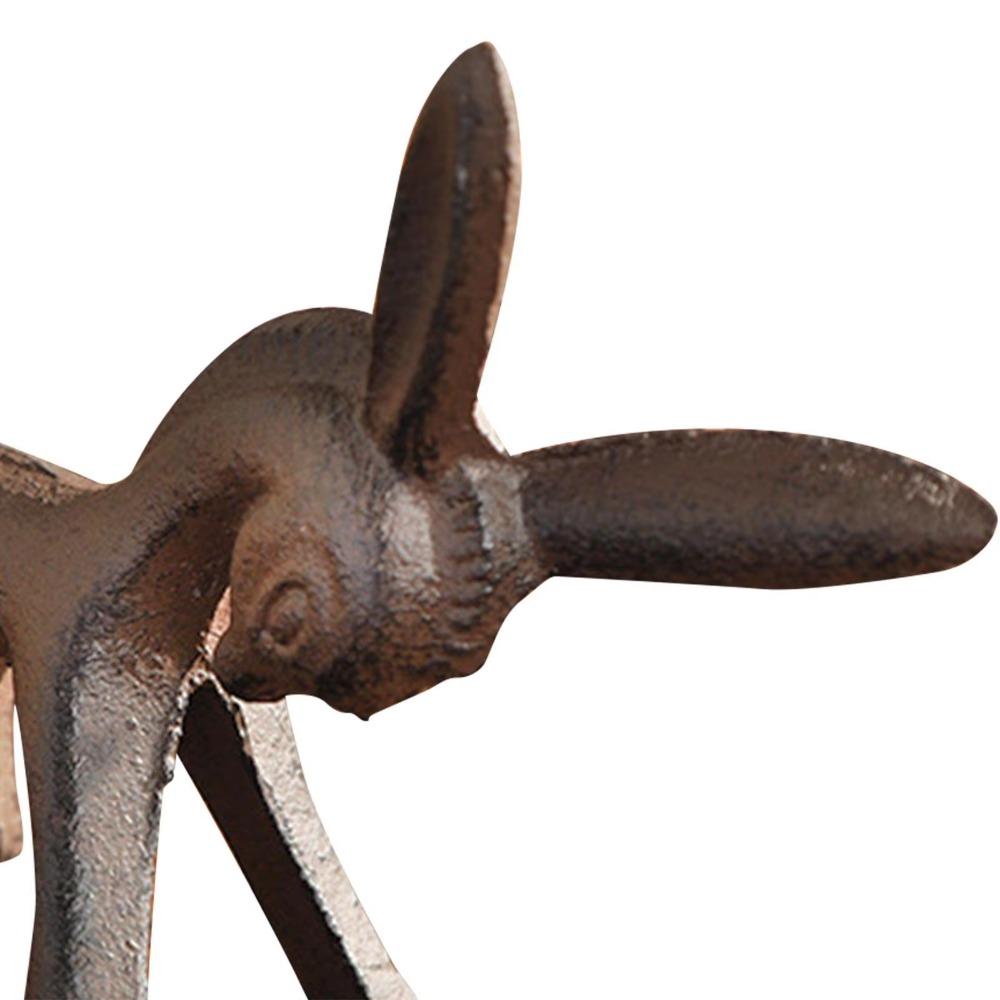 Sculpture Donkey Figurine Durable Iron Donkey Ornament Fantastic Animal Statue  Home Decor