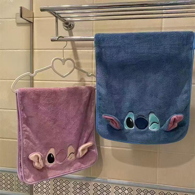 Soft Coral Fleece Cartoon Bath Towel Set - Absorbent, Large, and Cute for Daily Home Use and Hair Washing
