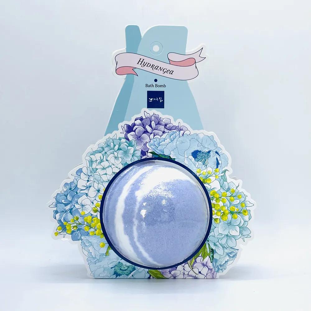 Jeju Bath Bomb Camellia Hydrangea Natural Ingredient Bath Bomb (2 Types) Bubble Bar Travel Gift Souvenir Jeju Dalm