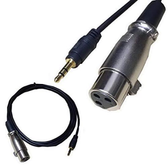 Rosebe Microphone Cable Cable XLR Conversion Cable 3.5mm - XLR Female Stereo Mini Plug Standard Plug Balanced Audio Cable, 15cm, 1m, 1.5m, 3m, 3.5mm