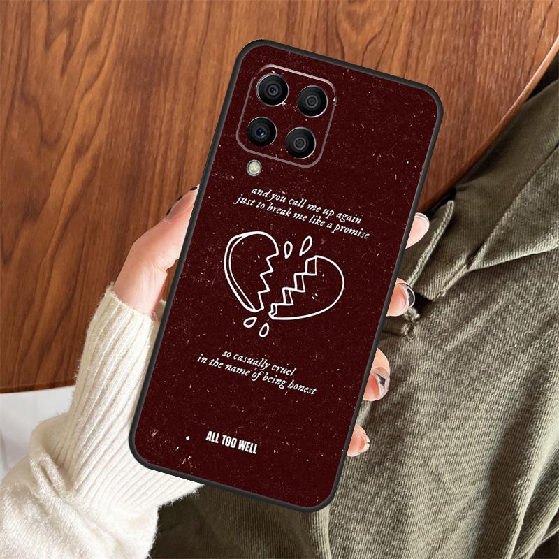 All Too Well Lyrics Case For Samsung Galaxy M14 M34 M54 M12 M32 M52 M15 M11 M13 M06 M16 M36 M56 M31 M53 M35 M55