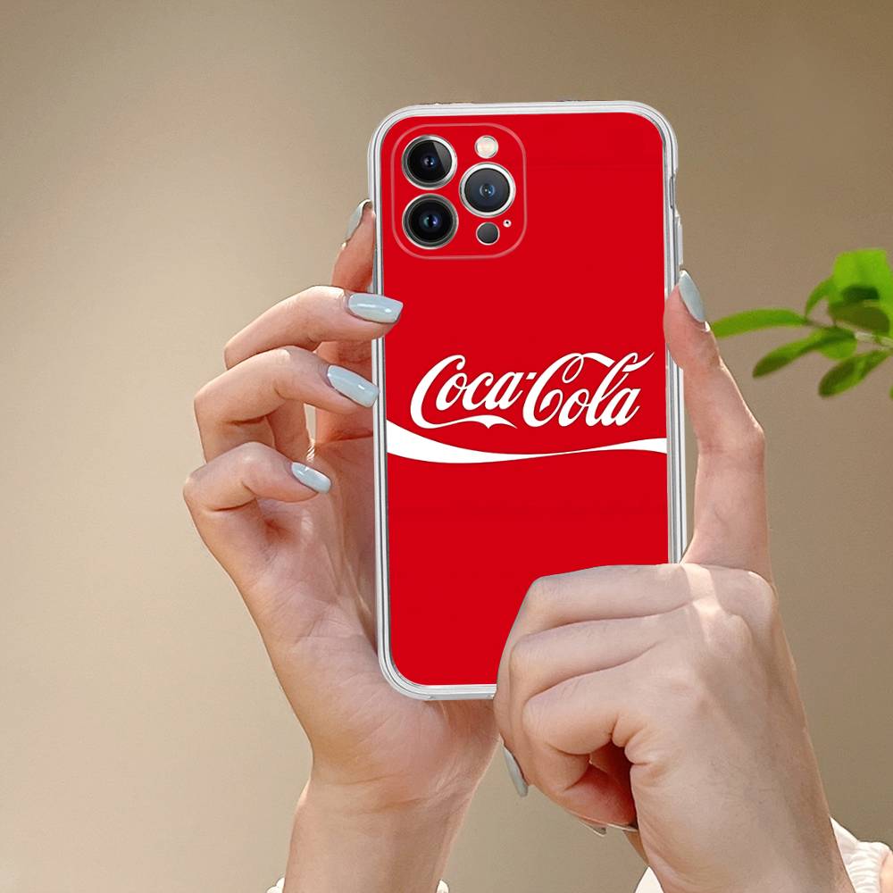Coca-cola Vintage Phone Case For IPhone 17 16 15 14 13 11 12 Pro Max 16 Plus Transparent