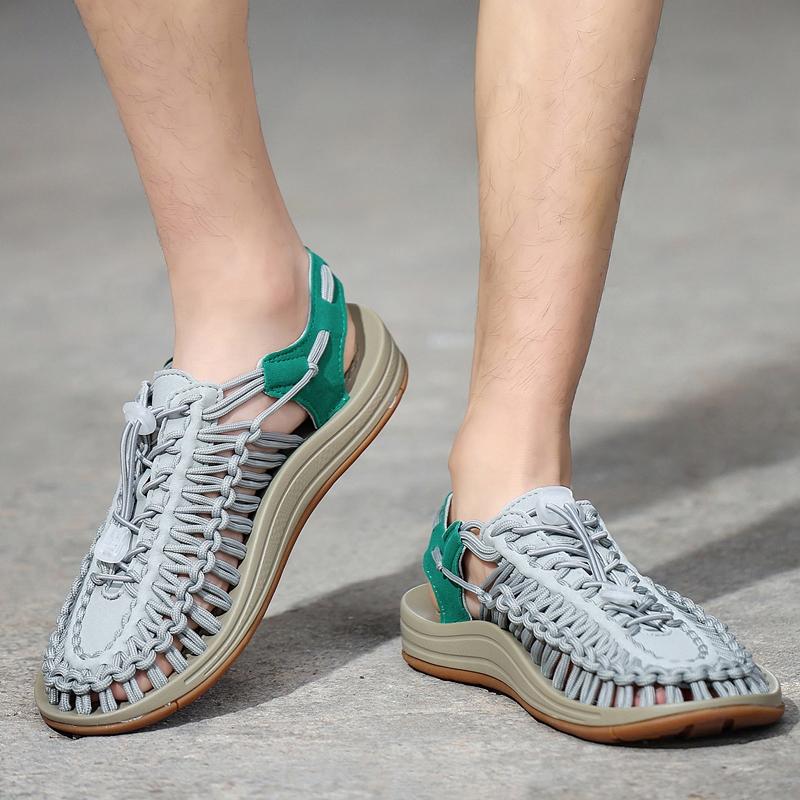 Pánské římské sandály široké venkovní ručně vyráběné sandály dámské plážové boty párové sandály nadměrná velikost