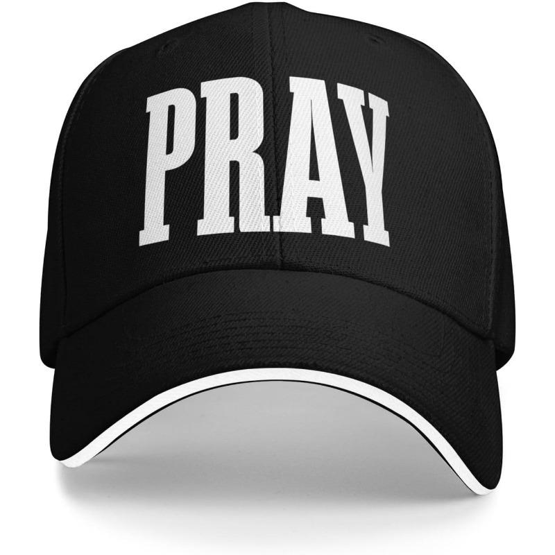 

Кепка с надписью PRAY Христианская вера Полиэстер Регулируемая Религиозная шляпа для взрослых Повседневная One Size