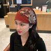 Girls Knitted Wide Side Bead Hair Accessories Flower Hair Hoop Women Hairband Korean Style Headband