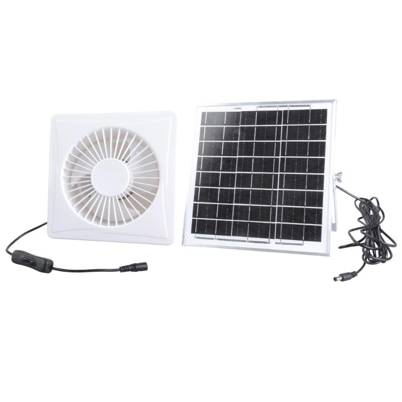 

Solar Powered 6 Inch Exhaust Fan With Brushless Motor Low Noise Ventilation For Indoor Outdoor Sheds Greenhouses 1