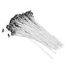 100PCS Mèche de Bougie en Coton 15cm5.9in Ordinaire Blanc Cire de Soja avec Base pour Fabrication de Bougies Parfumées