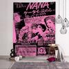 VIKAMA Anime Nana Osaki Line Colorful Tapestry Wall Hanging Bohemian Wall Tapestries Mandala Wall Hanging Tapestry