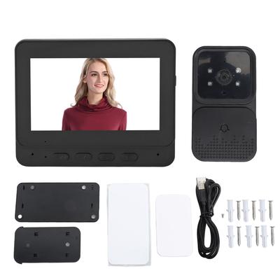 Bezdrôtový WiFi Video Zvonček Interkomový Systém 1080P Video Zvončeková Kamera s Monitorom Obojsmerné Audio