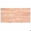 VidaXL Wall Shelf Light Brown 120x60x6cm Solid Oak Wood Treated 363699