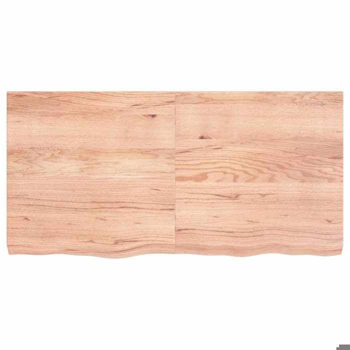 VidaXL Wall Shelf Light Brown 120x60x6cm Solid Oak Wood Treated 363699
