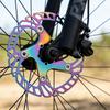 140/160/180/203mm 6 Hole Disc Brake Rotors Aluminum Alloy Floating Brake Rotors for Road Bike and Mountain Bike Part