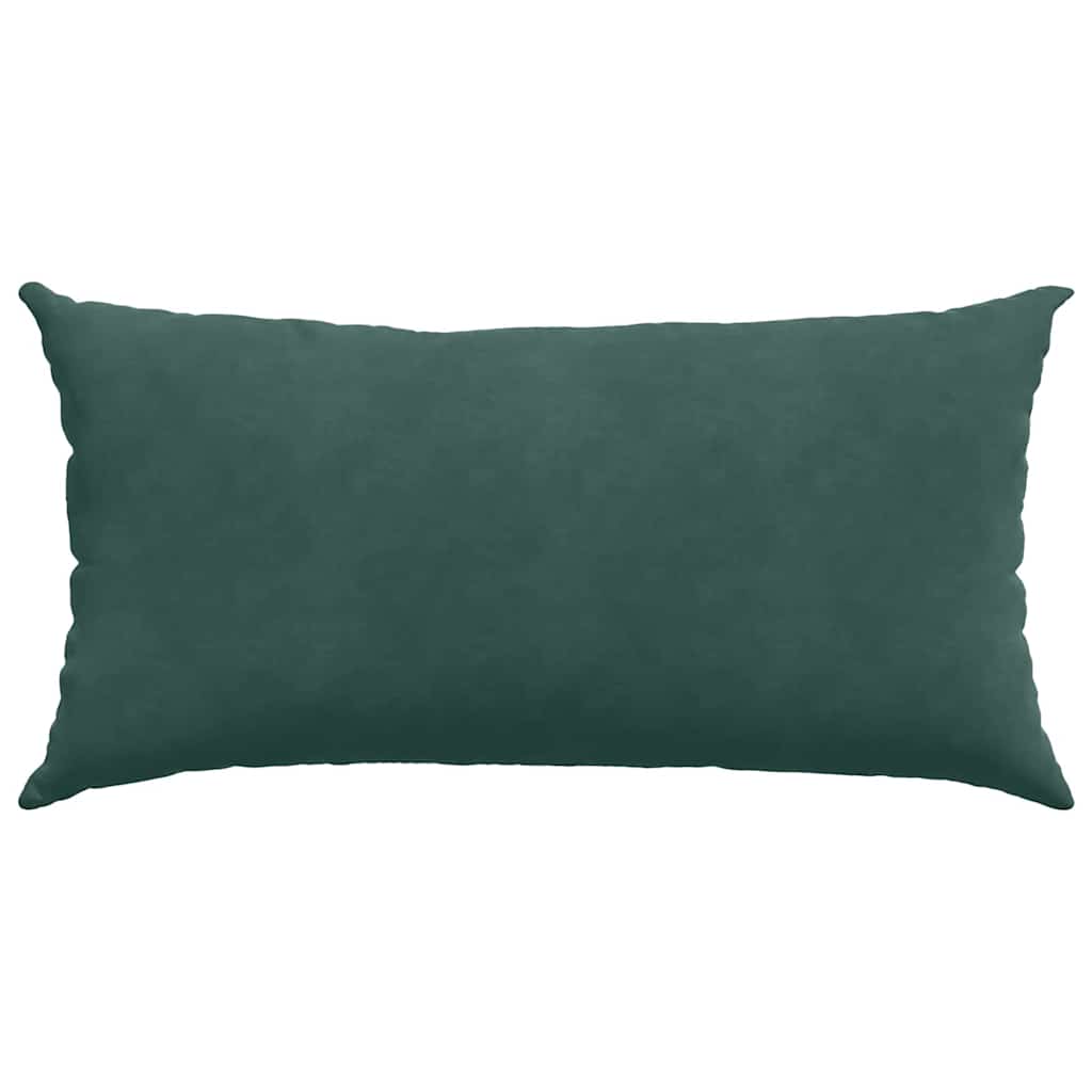 Sofa Cushions 2 Pieces Dark Green 80 x 40 cm Cord Fabric